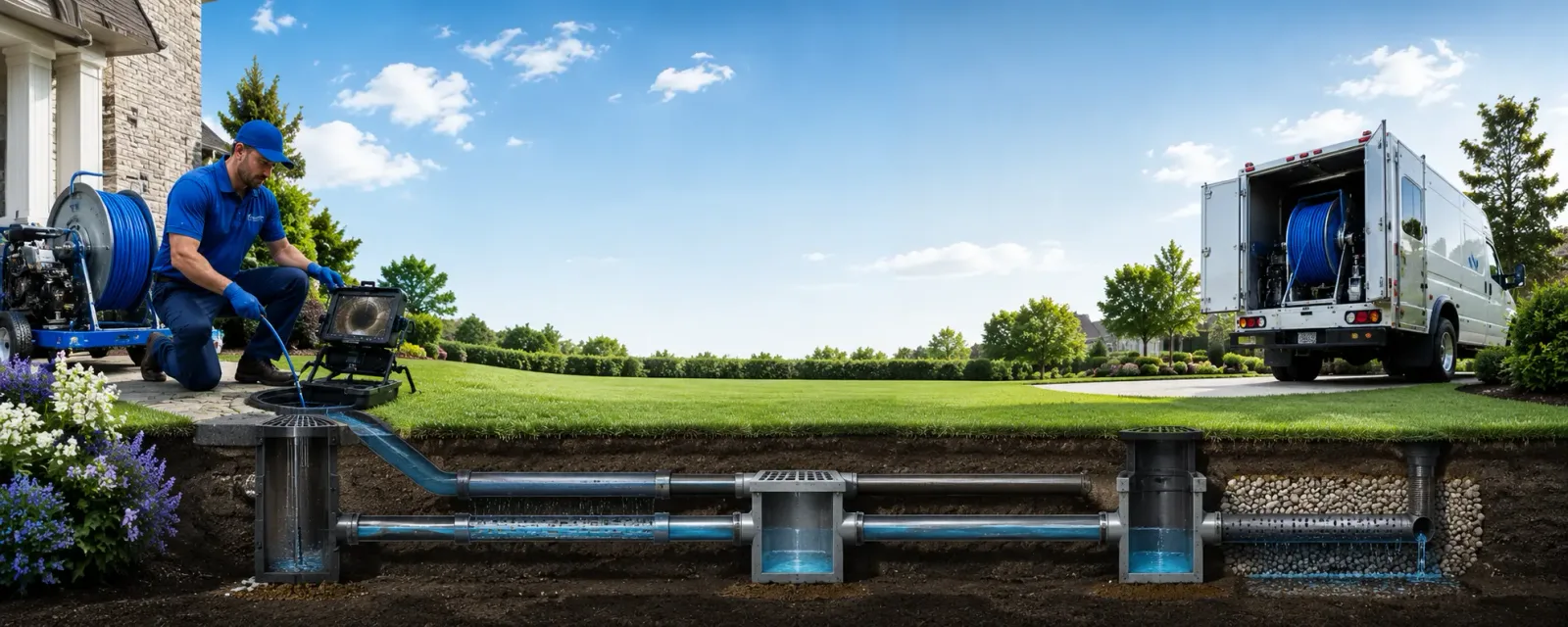 Outdoor drain cleaning information for Saint Hedwig, TX